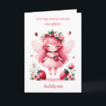 Cartão Pink Strawberry Fairy Berry Birthday Daughter<br><div class="desc">Celebre um aniversário especial de morango com a nossa Cartão de Filha de Aniversário de Morango Fada de Morango! Essa carta encantadora é perfeita para sua filha que ama um toque de magia. Personalize a frente com seu nome e adicione uma dentro de mensagem sincera. A charmosa design apresenta uma...</div>