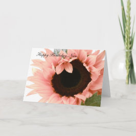 Cartão Pink sunflower