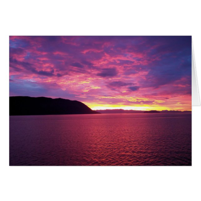 Cartão Pink Sunrise (Frente Horizontal)