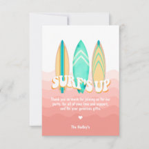 Pink Surfs Up Prancha de Surfe Obrigado pelo Anive