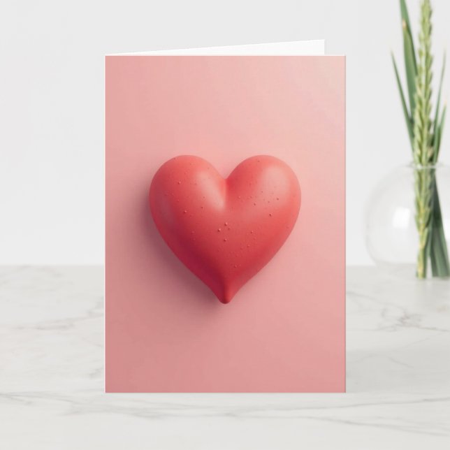 Cartão Pink Sweet 3D Valentines Card (Frente)