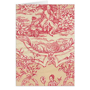 Cartão Pink Toile