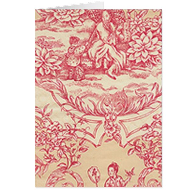 Cartão Pink Toile (Frente)