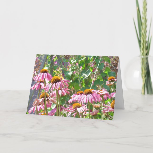 Cartão Pink Wildflowers (Frente)