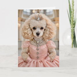 Cartão Pinky Poodle Blank Card