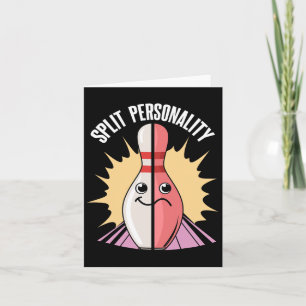 Cartão Pino de Boliche de Personalidade Dividida