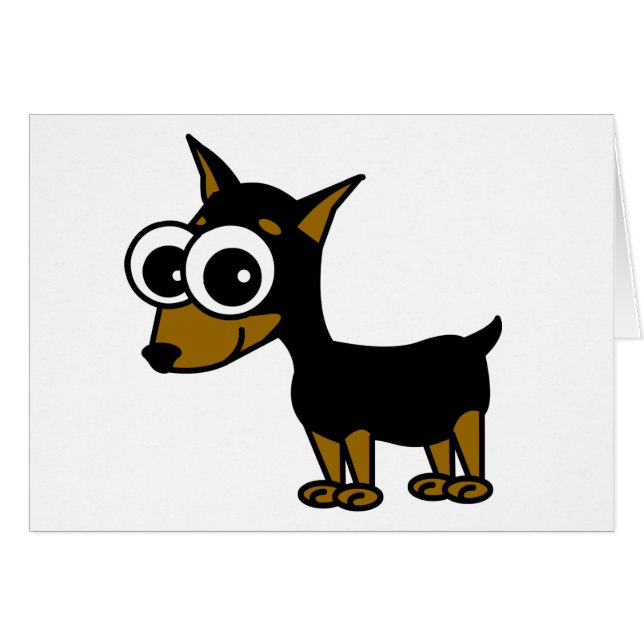 Cartão Pinscher diminuto (Frente Horizontal)