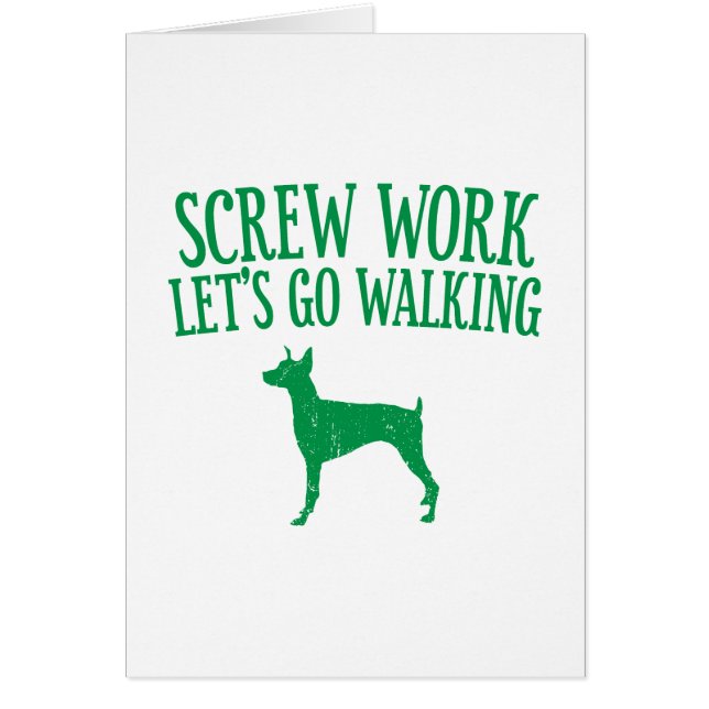 Cartão Pinscher do Doberman (Frente)