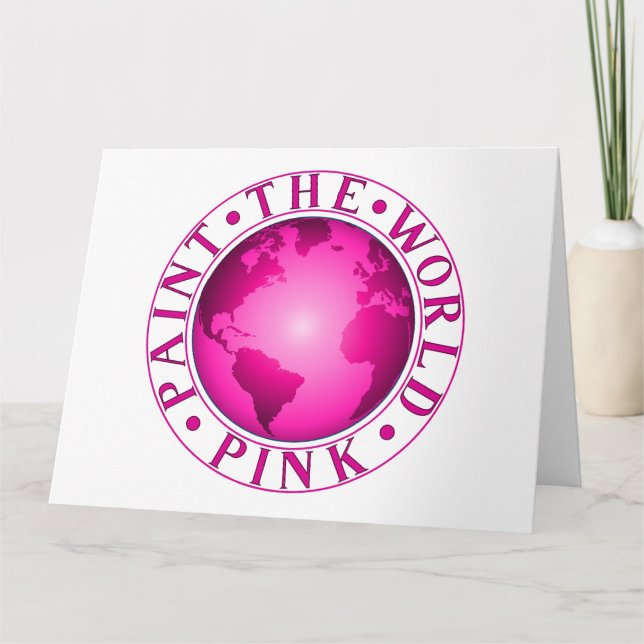Cartão PINTA O MUNDO PINK A Celebração da Diversidade da  (Frente)