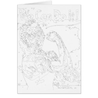 Cartão Pinta por cartão: Rosie the Riveter