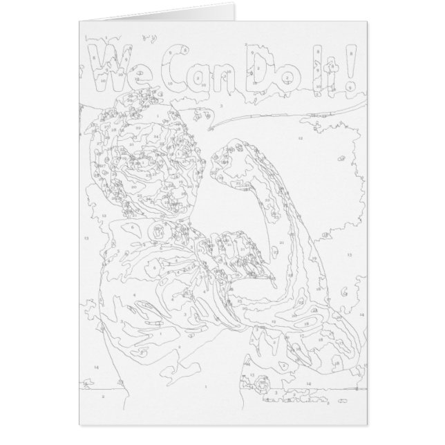 Cartão Pinta por cartão: Rosie the Riveter (Frente)