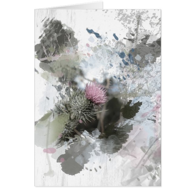 Cartão Pintado no fundo texturizado (Frente)