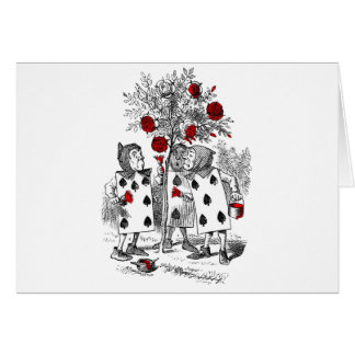 Cartão Pintando os rosas vermelhos