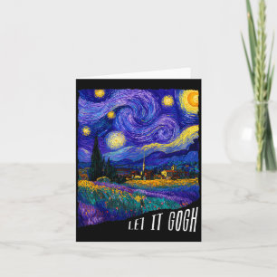 Cartão Pinte As Estrelas Engraçado Vincent Céu Noturno Ar
