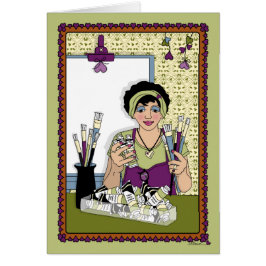 Cartão Pinte Sua Própria Canvas_A_Cartão De Saudação