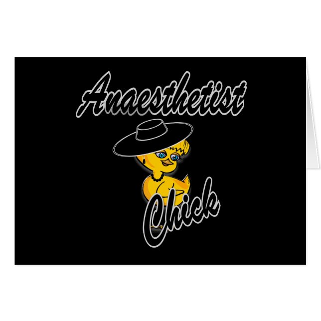 Cartão Pintinho anestesista nº 4 (Frente Horizontal)