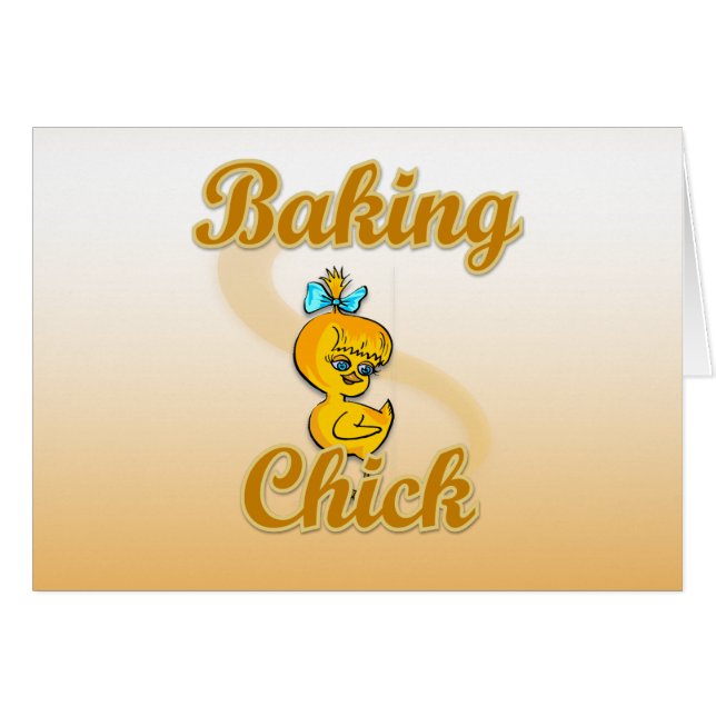 Cartão Pintinho Baking (Frente Horizontal)