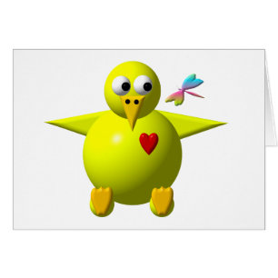 Cartão Pintinho bonito