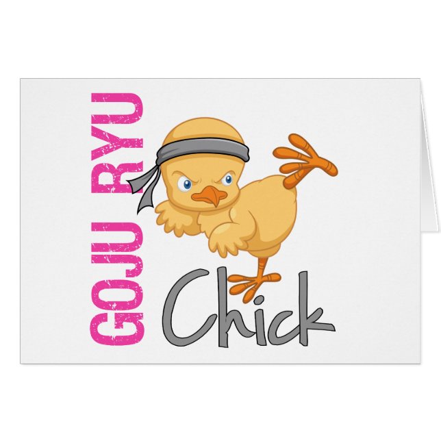 Cartão Pintinho de Goju Ryu (Frente Horizontal)