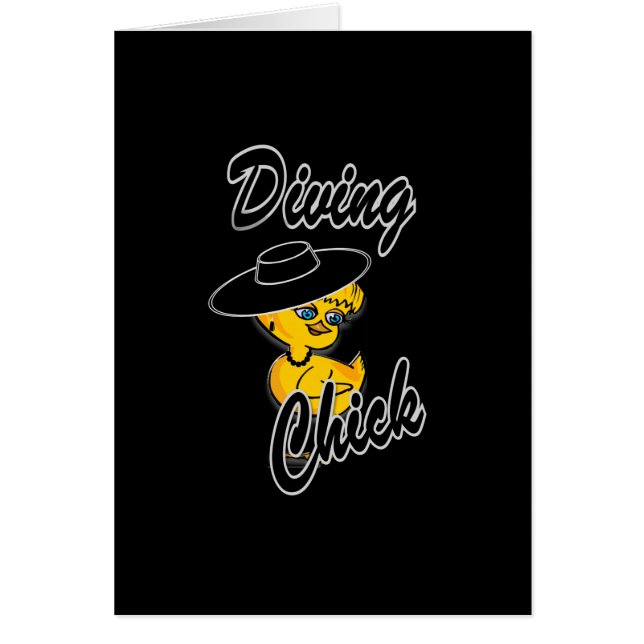 Cartão Pintinho de mergulho nº 4 (Frente)