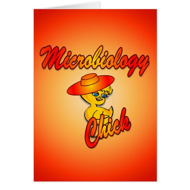 Cartão Pintinho de microbiologia nº 5 (Frente)