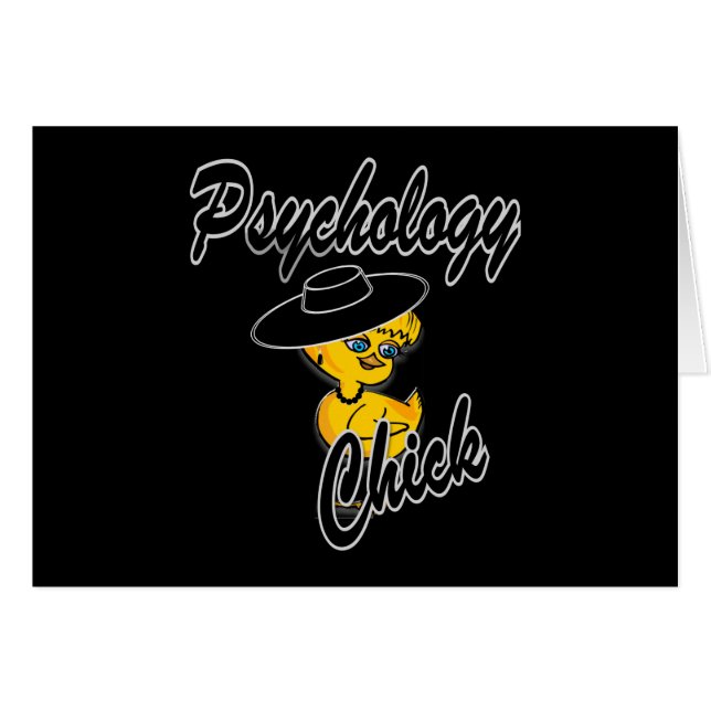 Cartão Pintinho de psicologia nº 4 (Frente Horizontal)