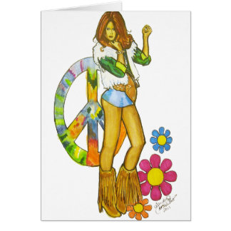 Cartão Pintinho do hippy