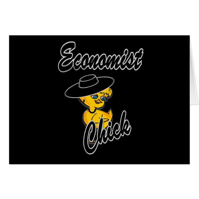 Cartão Pintinho economista nº 4 (Frente Horizontal)