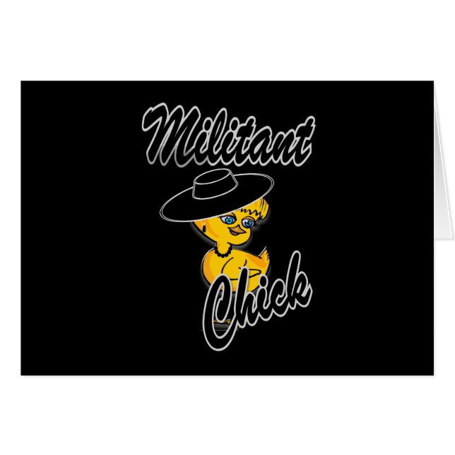 Cartão Pintinho militante nº 4 (Frente Horizontal)