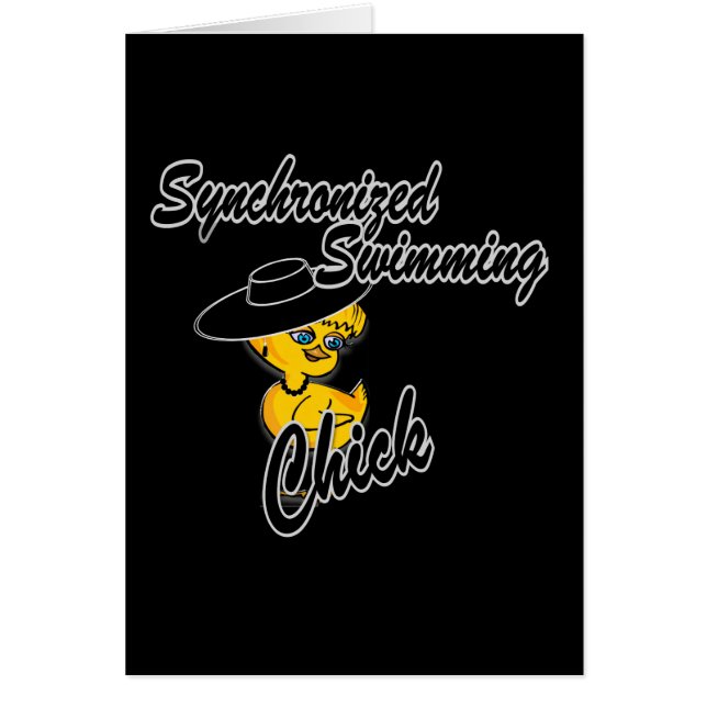 Cartão Pintinho Nadador Sincronizado #4 (Frente)