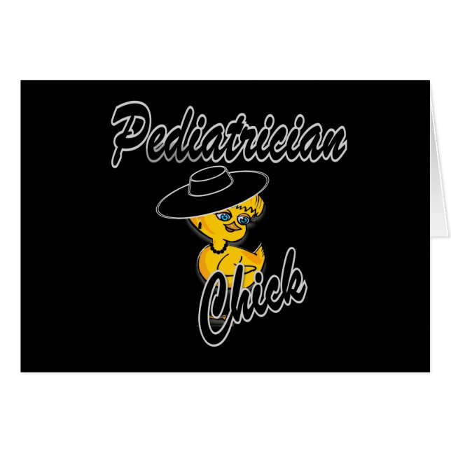 Cartão Pintinho pediatra nº 4 (Frente Horizontal)