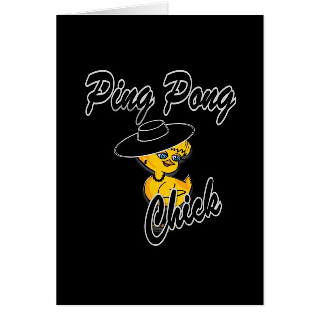 Cartão Pintinho Ping Pong nº 4 (Frente)