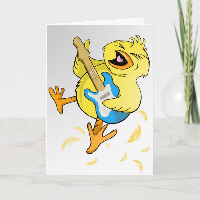 Cartão Pintinho Rock (Frente)