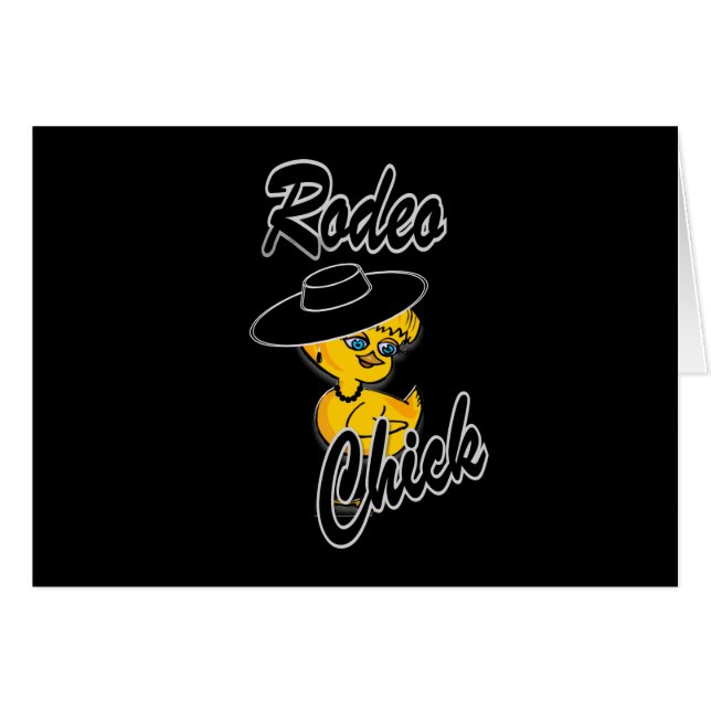 Cartão Pintinho Rodeo nº 4 (Frente Horizontal)