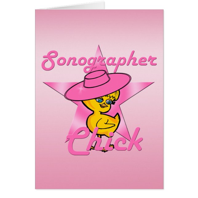 Cartão Pintinho Sonógrafo nº 8 (Frente)