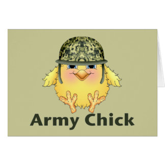 Cartão Pintinhos do exército