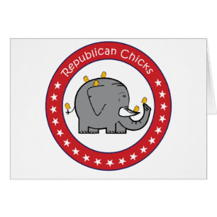 Cartão pintinhos republicanos