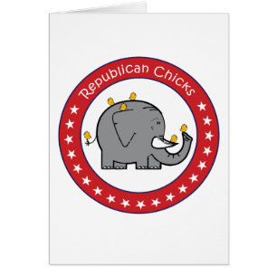 Cartão pintinhos republicanos