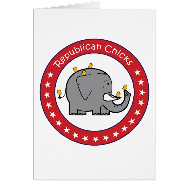 Cartão pintinhos republicanos (Frente)