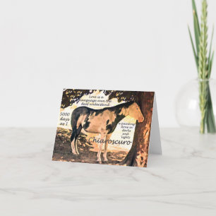 Cartão Pinto Pinto Surdo Cavalo Chiaro