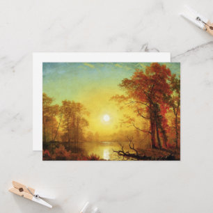 Cartão Pintor Albert Bierstadt, Sunrise
