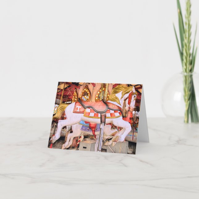Cartão pintura a óleo de cavalo de Carousel do Tennessee (Frente)