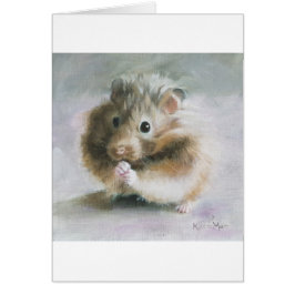 Cartão Pintura a óleo de hamster