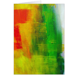 Cartão pintura abstrato