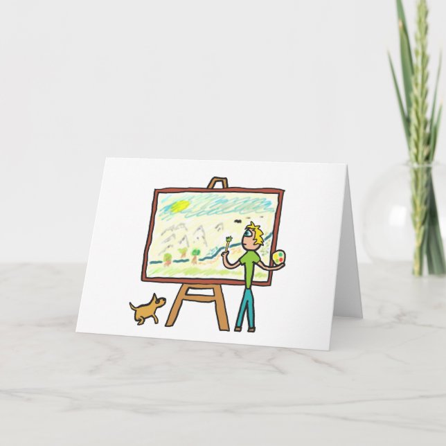 Cartão Pintura Artista (Frente)