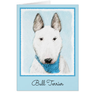 Cartão Pintura Bull Terrier - Arte Cachorro Original Boni