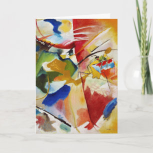 Cartão Pintura com o Green Center por Wassily Kandinsky