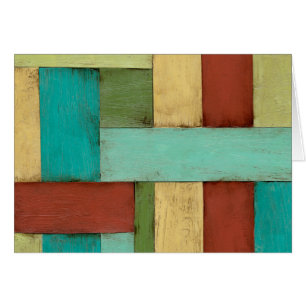 Cartão Pintura Costeira Contempoary Multicolor