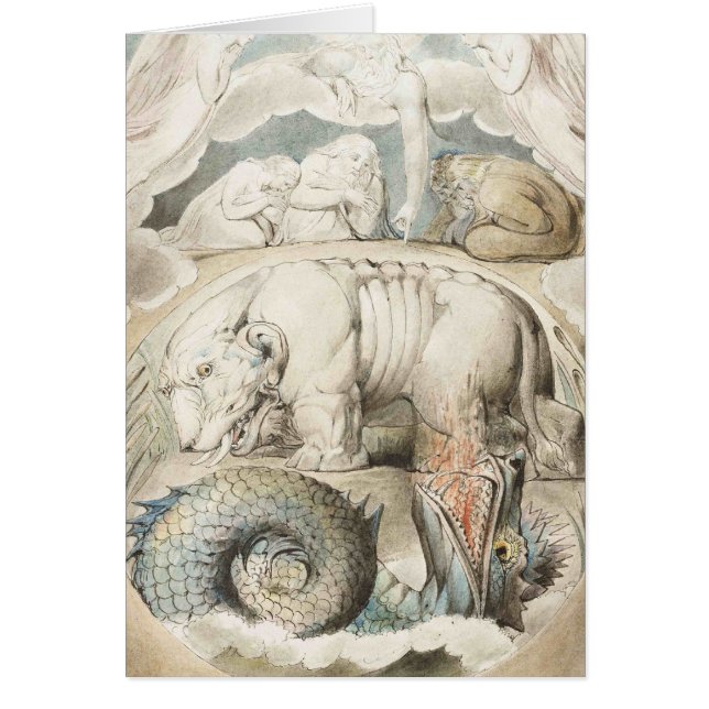 Cartão Pintura da arte de William Blake (Frente)