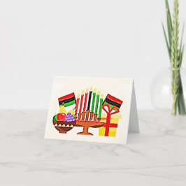 Cartão Pintura da Mesa de Kwanzaa